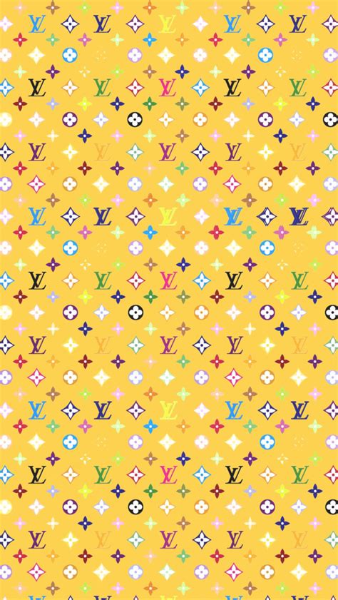 iPhone yellow Louis Vuitton wallpaper